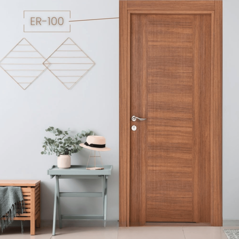 Porte chamber PVC de couleur Beige français
